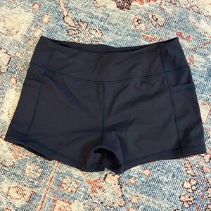 Like new women’s born primitive RISE & GRIND BOOTY SHORT size small navy color